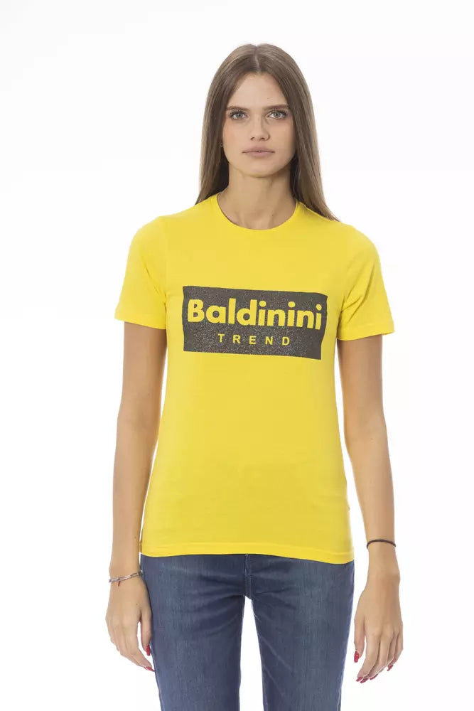 Baldinini Trend Yellow Cotton Women Top