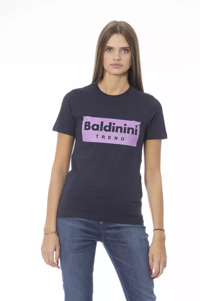 Baldinini Trend Blue Cotton Women Top