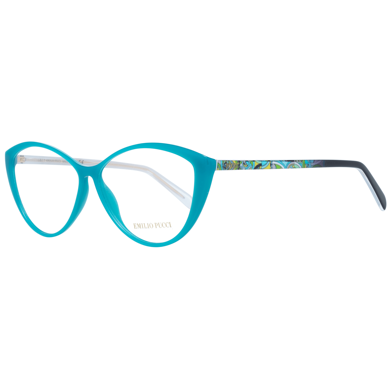 Emilio Pucci Chic Green Cat Eye Designer Frames