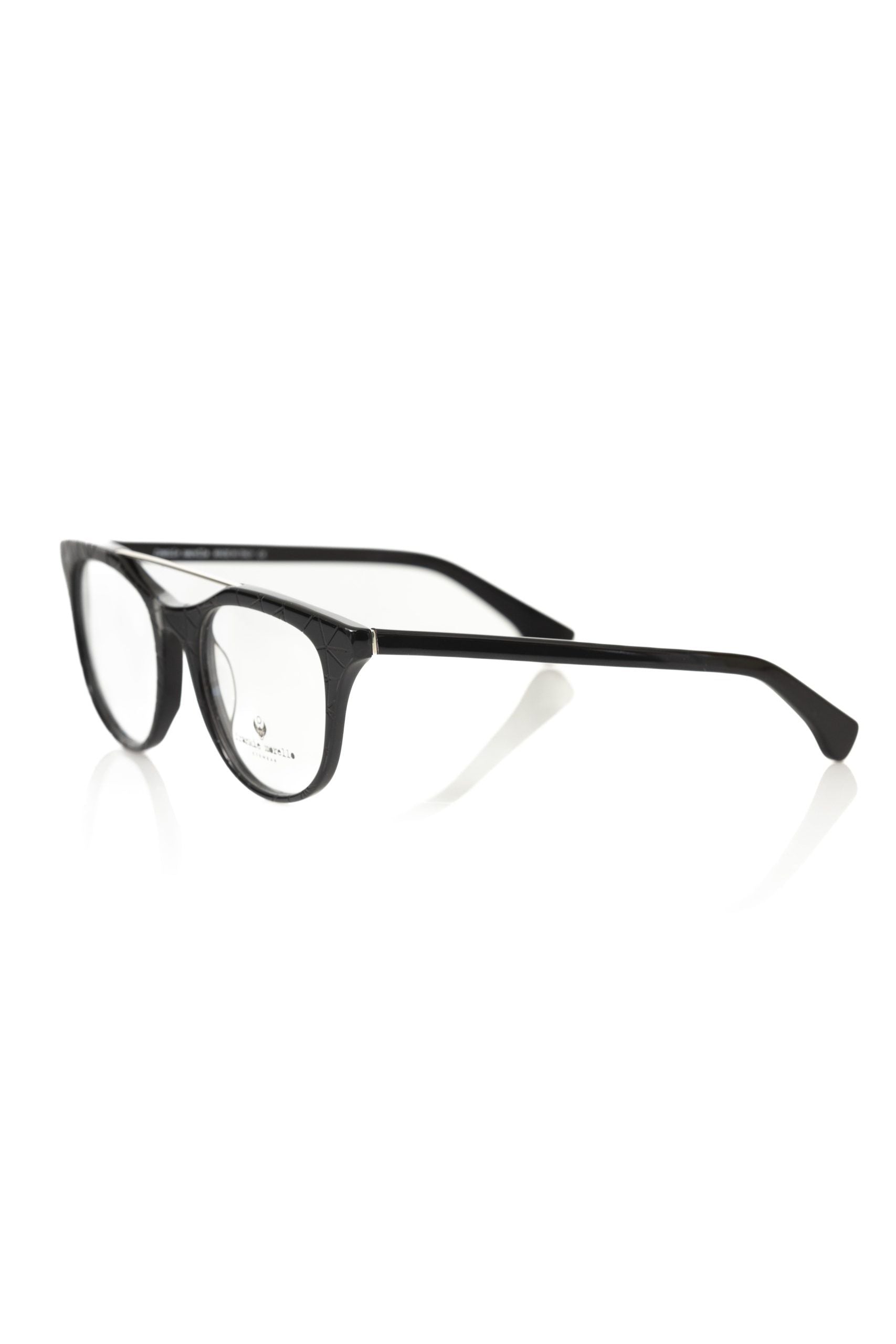 Frankie Morello Black Acetate Unisex Frame