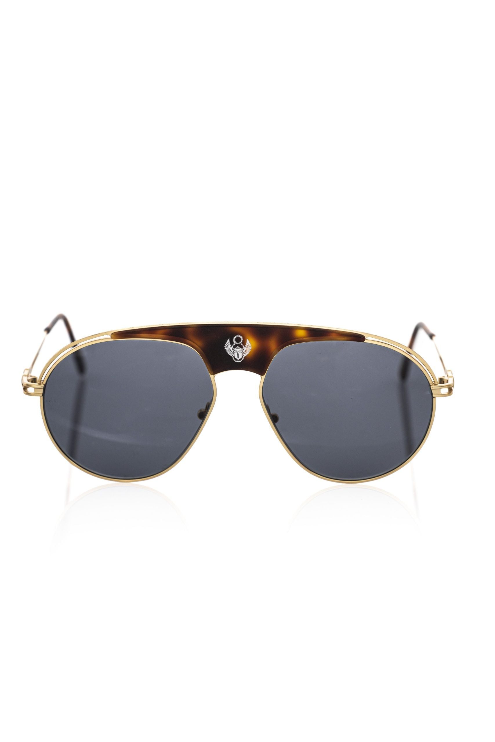 Frankie Morello Brown Metallic Sunglass for Men