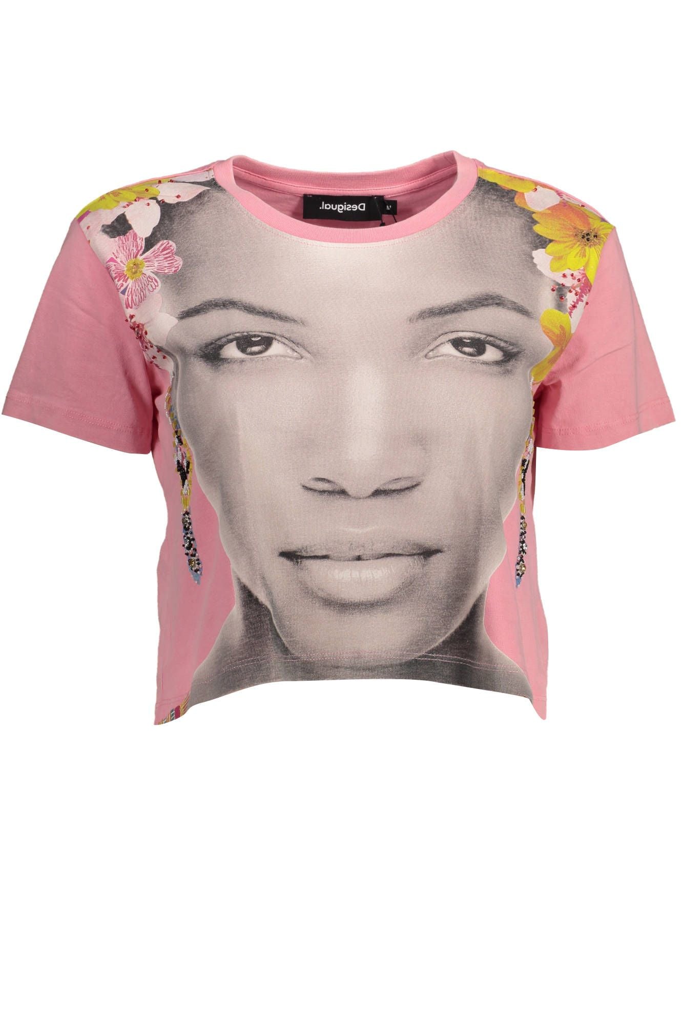 Desigual Pink Cotton Women Top