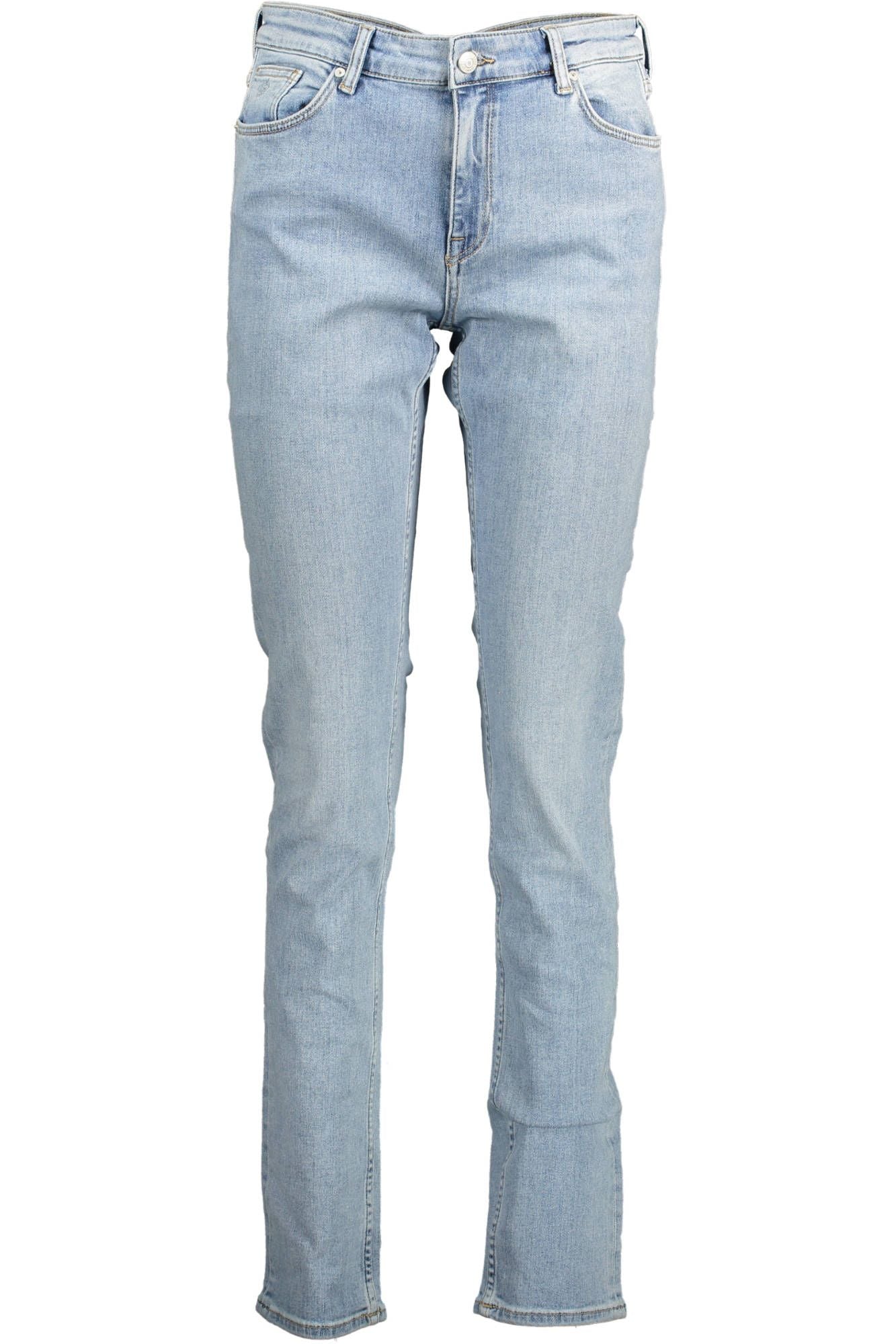 Gant Light Blue Cotton Women Jeans