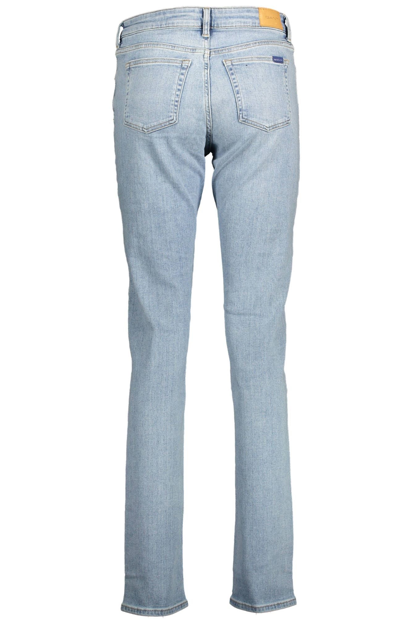 Gant Light Blue Cotton Women Jeans