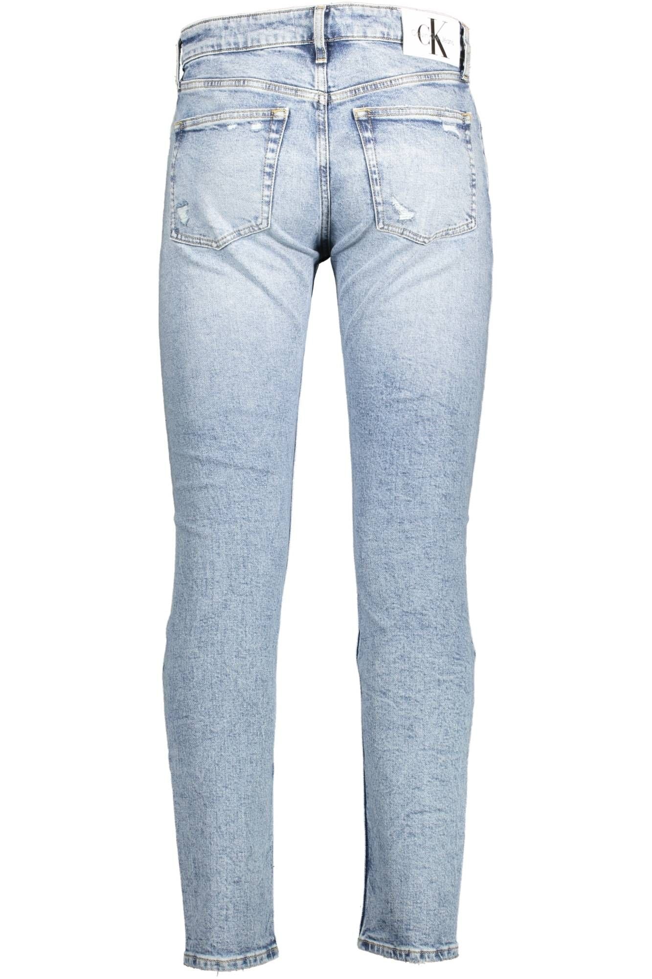 Calvin Klein Light Blue Cotton Men Jeans