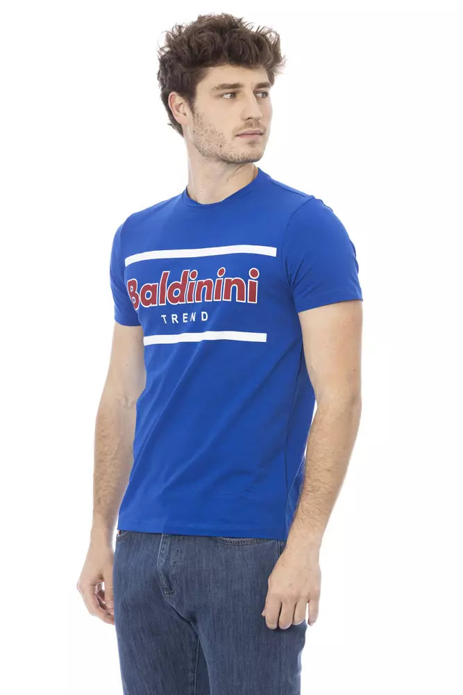 Baldinini Trend Blue Cotton Men T-Shirt