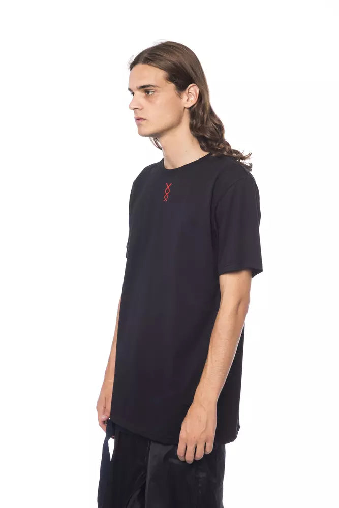 Nicolo Tonetto Black Cotton Men T-Shirt