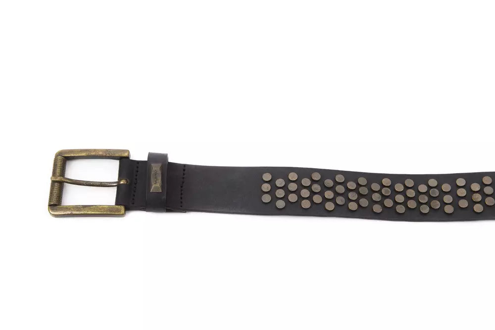 BYBLOS Black Leather Women Belt