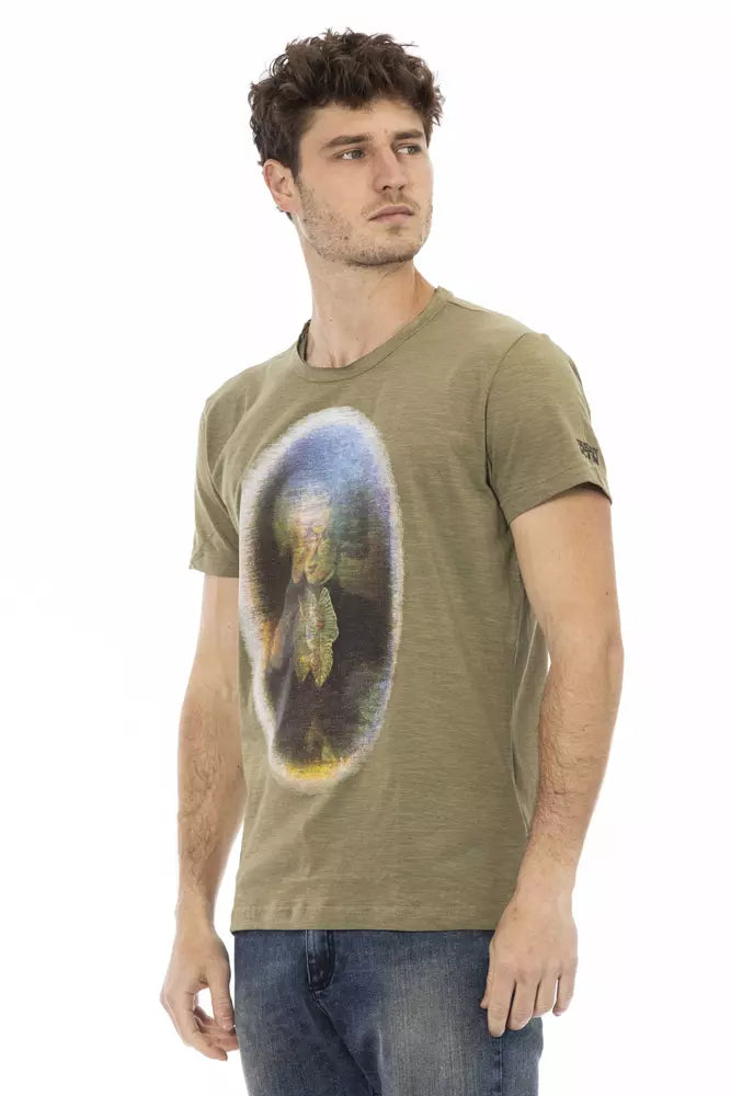 Trussardi Action Green Cotton Men's T-Shirt