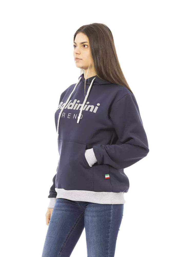 Baldinini Trend Blue Cotton Women Sweater