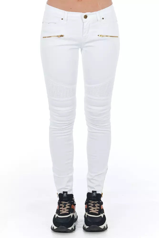 Frankie Morello White Cotton Women's Jeans