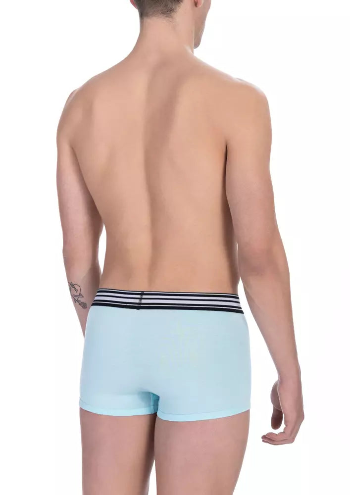 Bikkembergs Light Blue Cotton Men Trunk