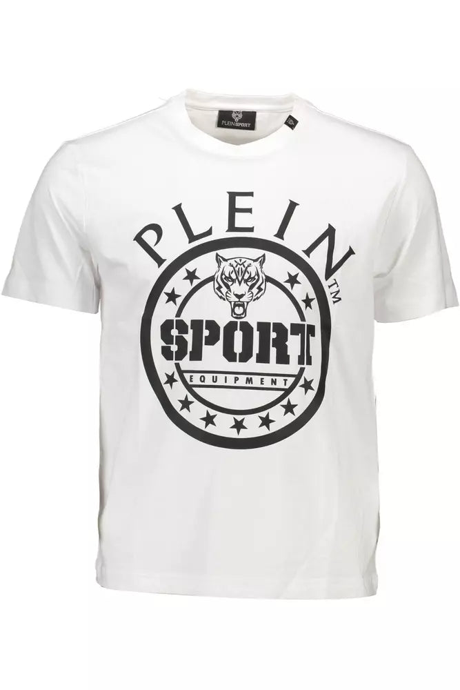 Plein Sport White Cotton Men T-Shirt