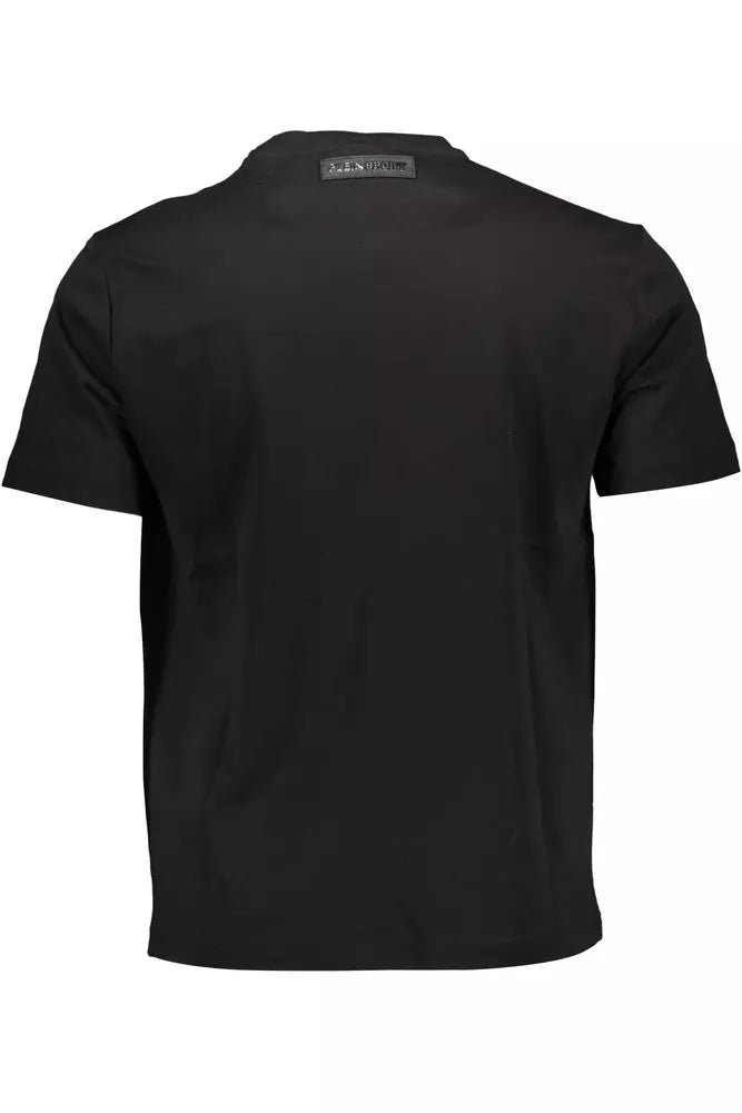 Plein Sport Black Cotton Men T-Shirt