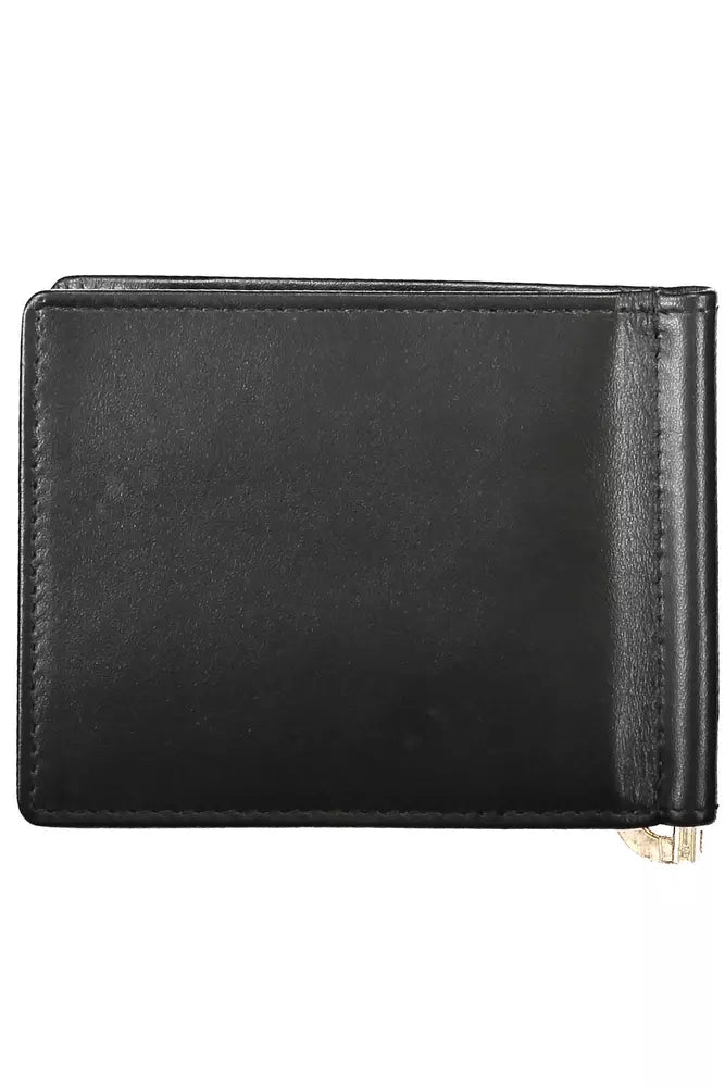 La Martina Black Leather Men Wallet