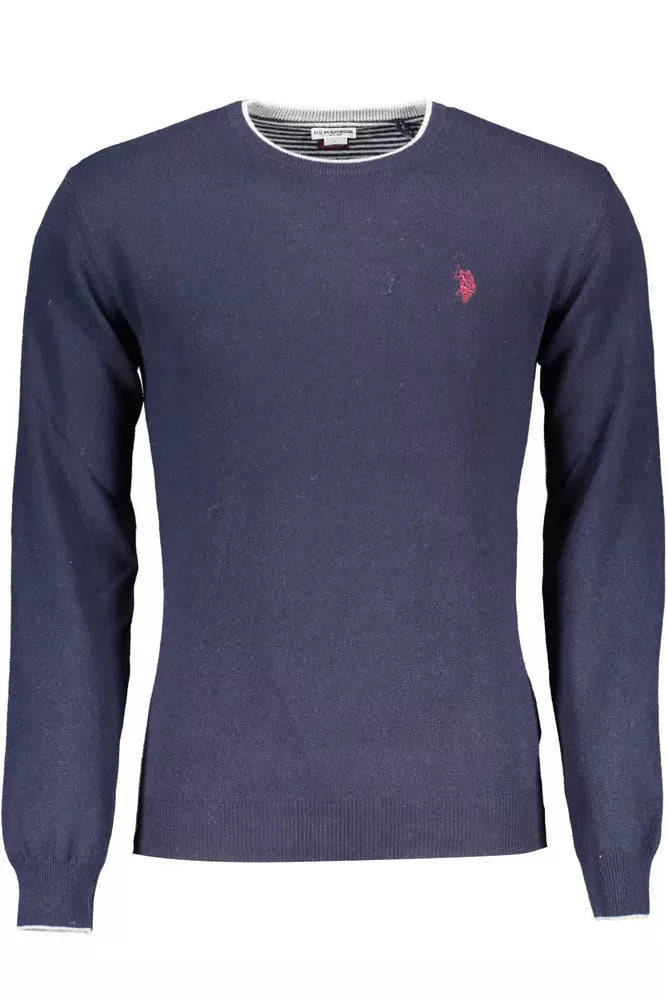 U.S. POLO ASSN. Blue Wool Men Sweater