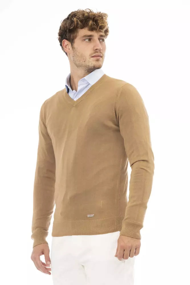 Baldinini Trend Beige Modal Men Sweater