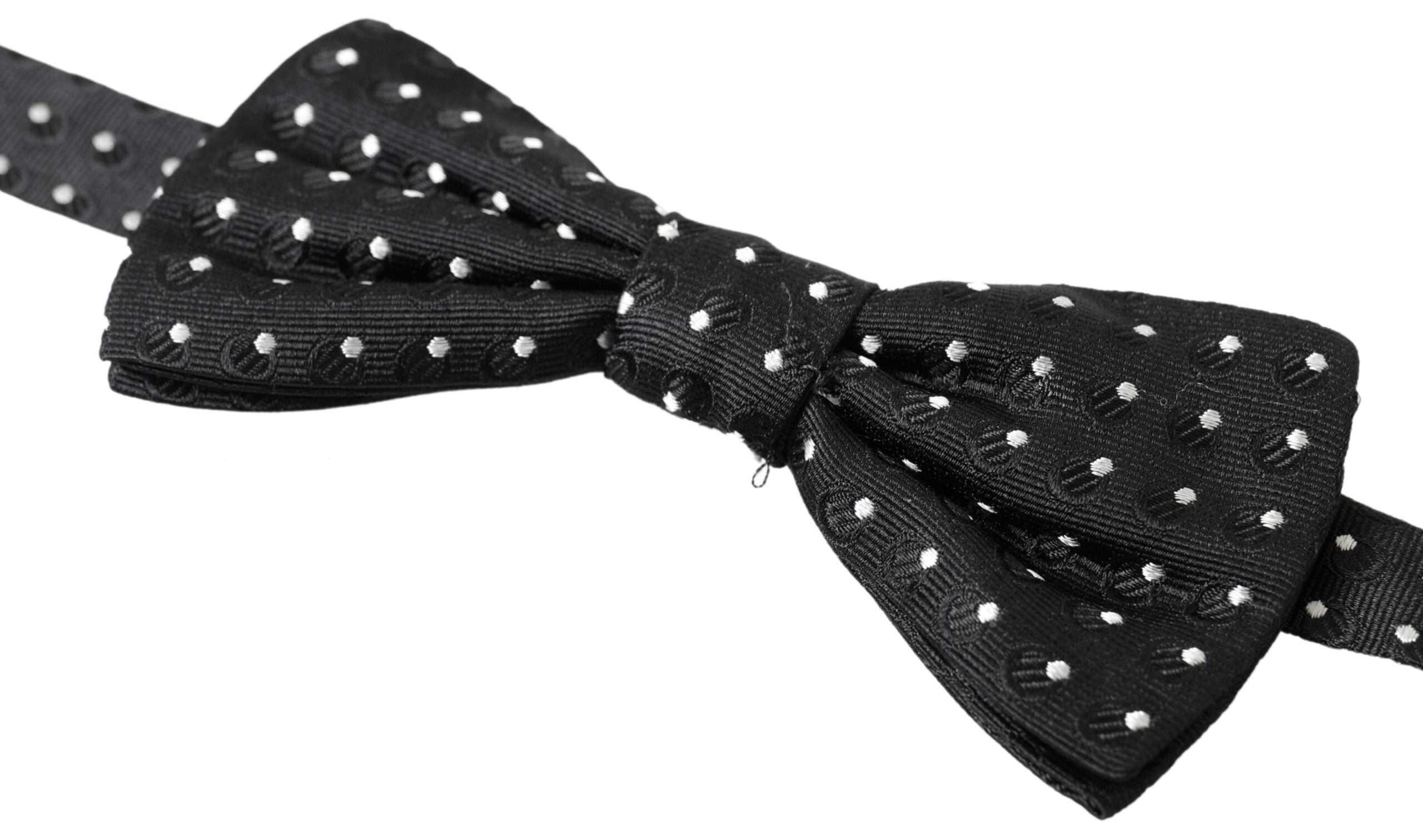 Dolce & Gabbana Elegant Black Silk Bow Tie