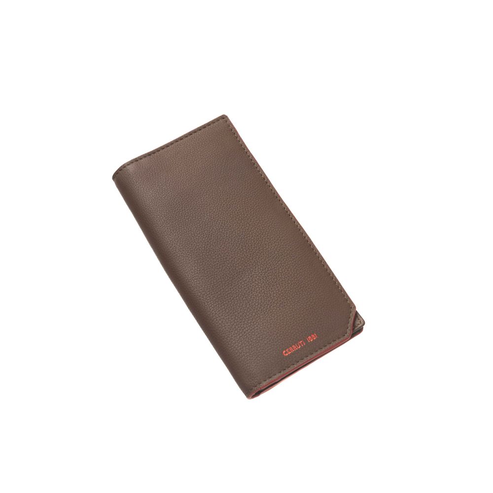 Cerruti 1881 Brown Calf Leather Men Wallet