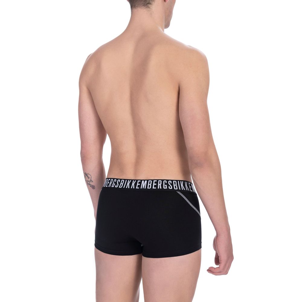 Bikkembergs Black Cotton Men's Trunk Underwear Pack