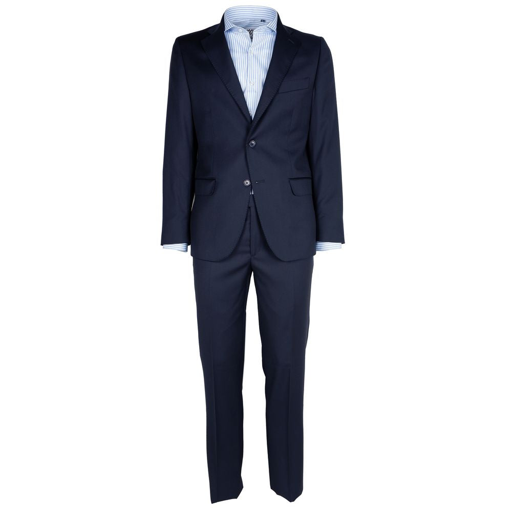 Made in Italy Elegant Wool Suit in Deep Blue