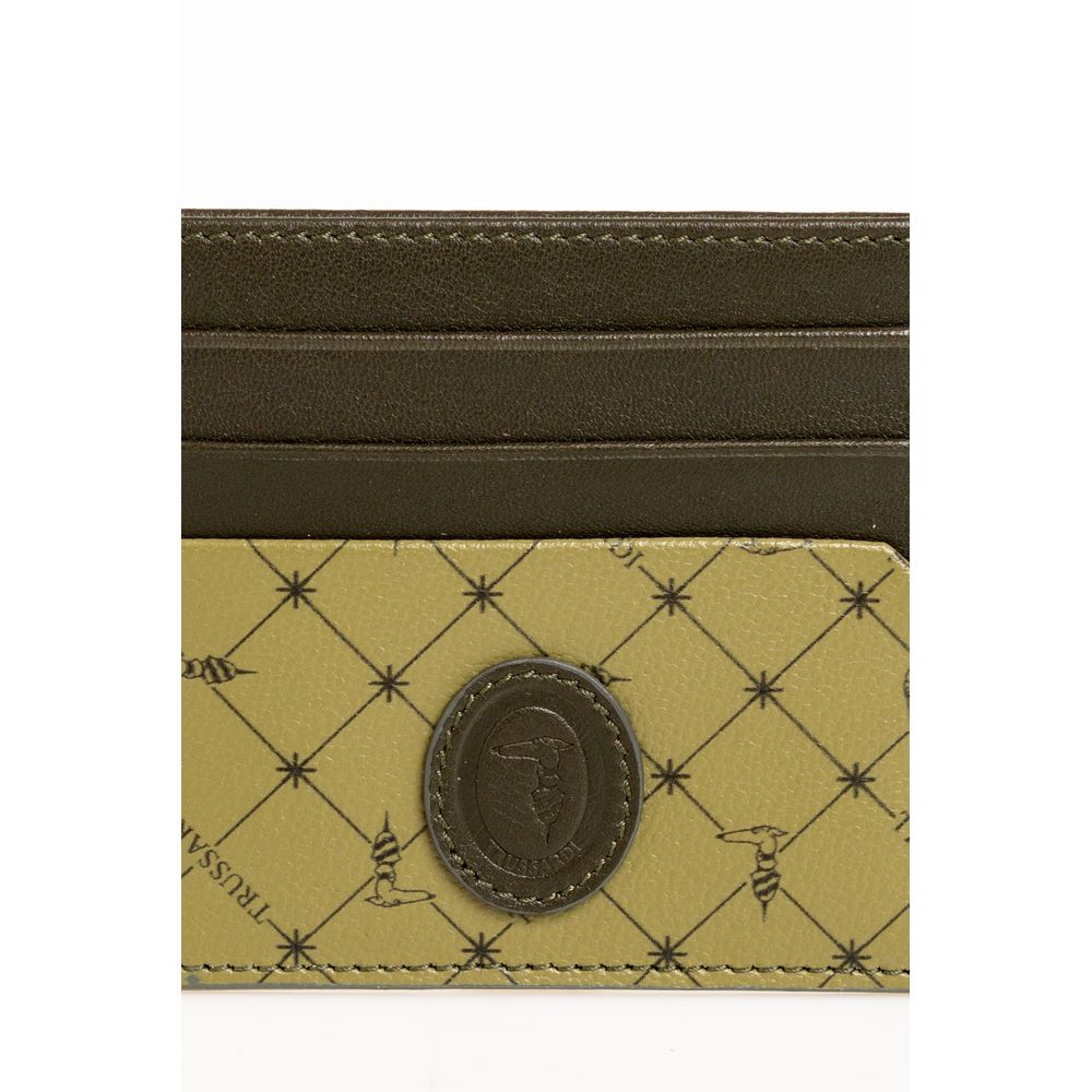 Trussardi Green Leather Men Wallet