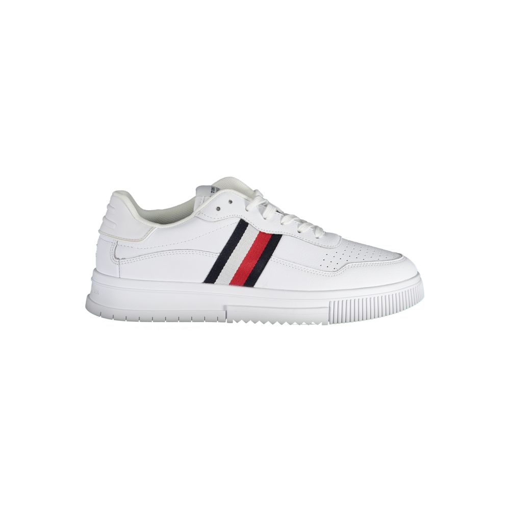 Tommy Hilfiger White Leather Men Sneaker