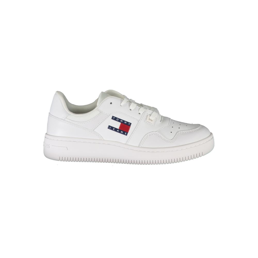 Tommy Hilfiger White Leather Women Sneaker