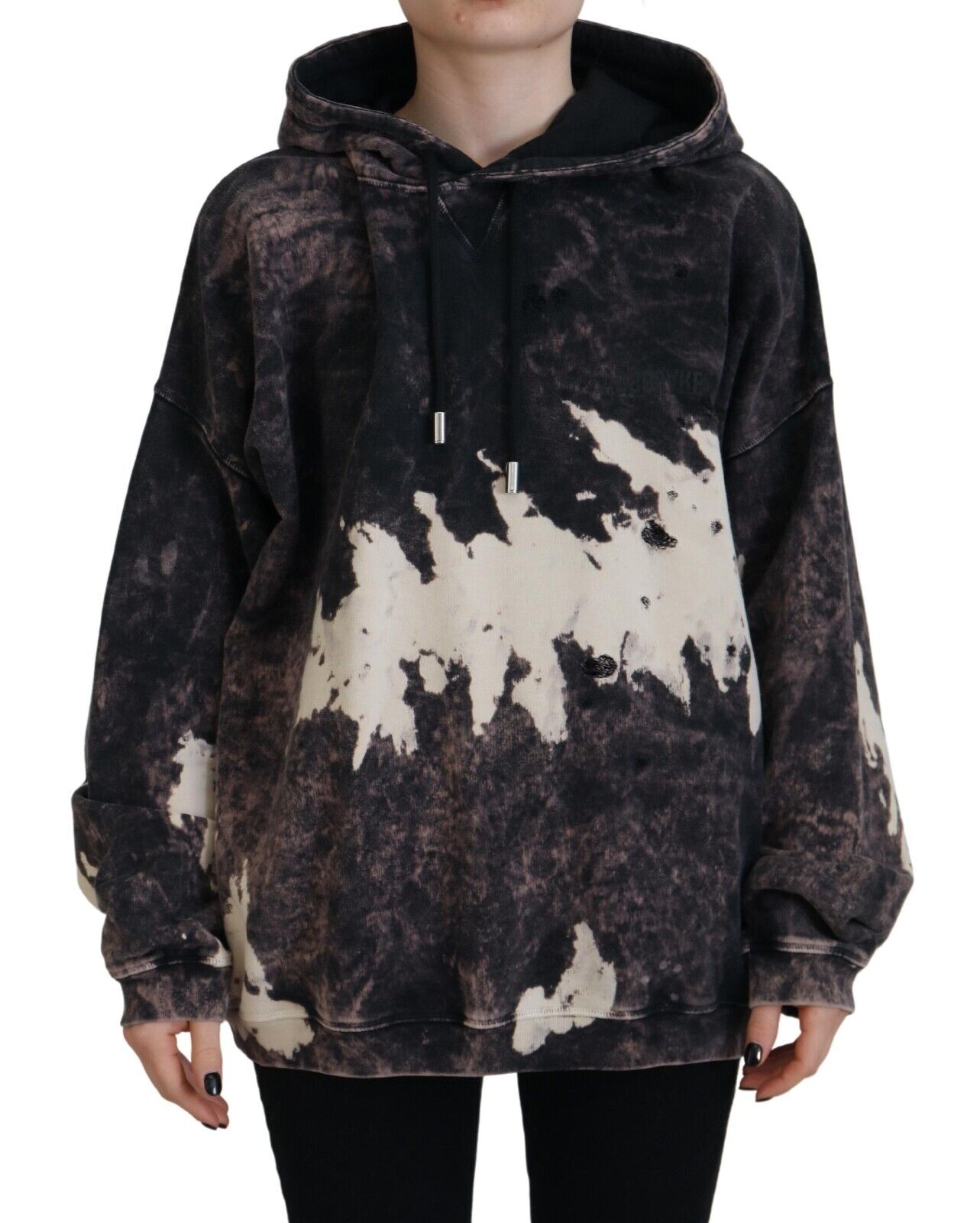 Dsquared² Multicolor Dye Cotton Hoodie Sweatshirt Sweater