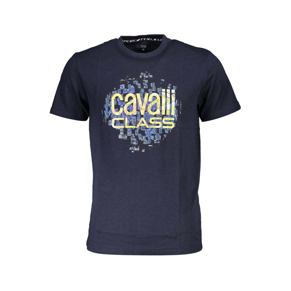 Cavalli Class Blue Cotton T-Shirt