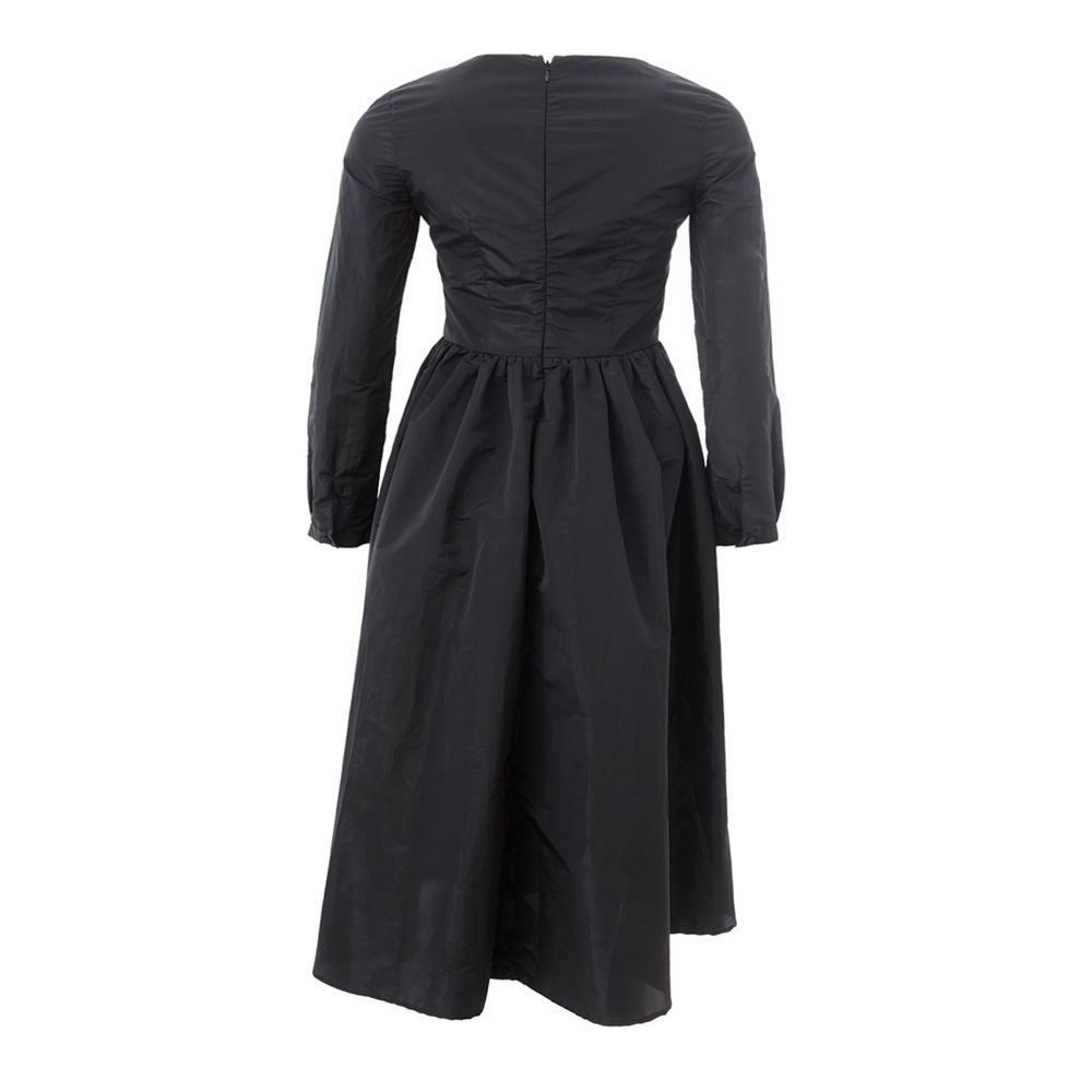 Lardini Elegant Black Polyester Dress