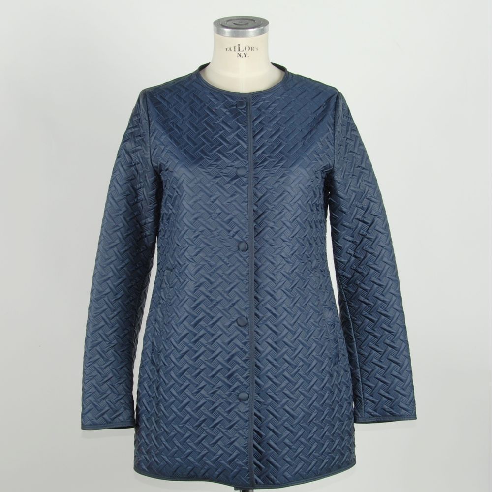 Emilio Romanelli Blue Polyester Women Jacket