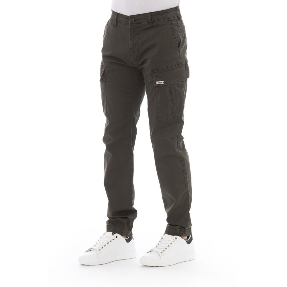 Baldinini Trend Army Cotton Men Trouser