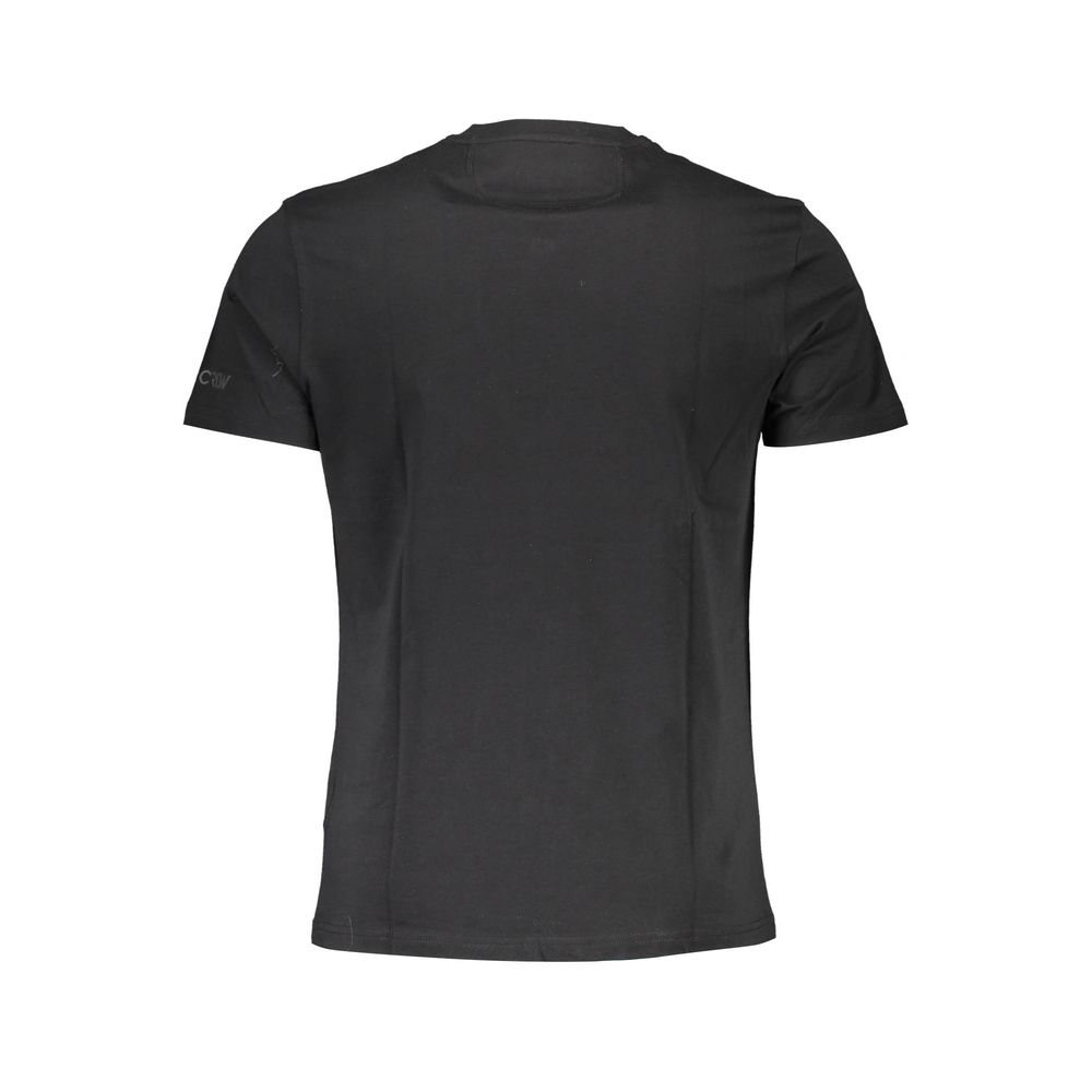 La Martina Black Cotton Men T-Shirt