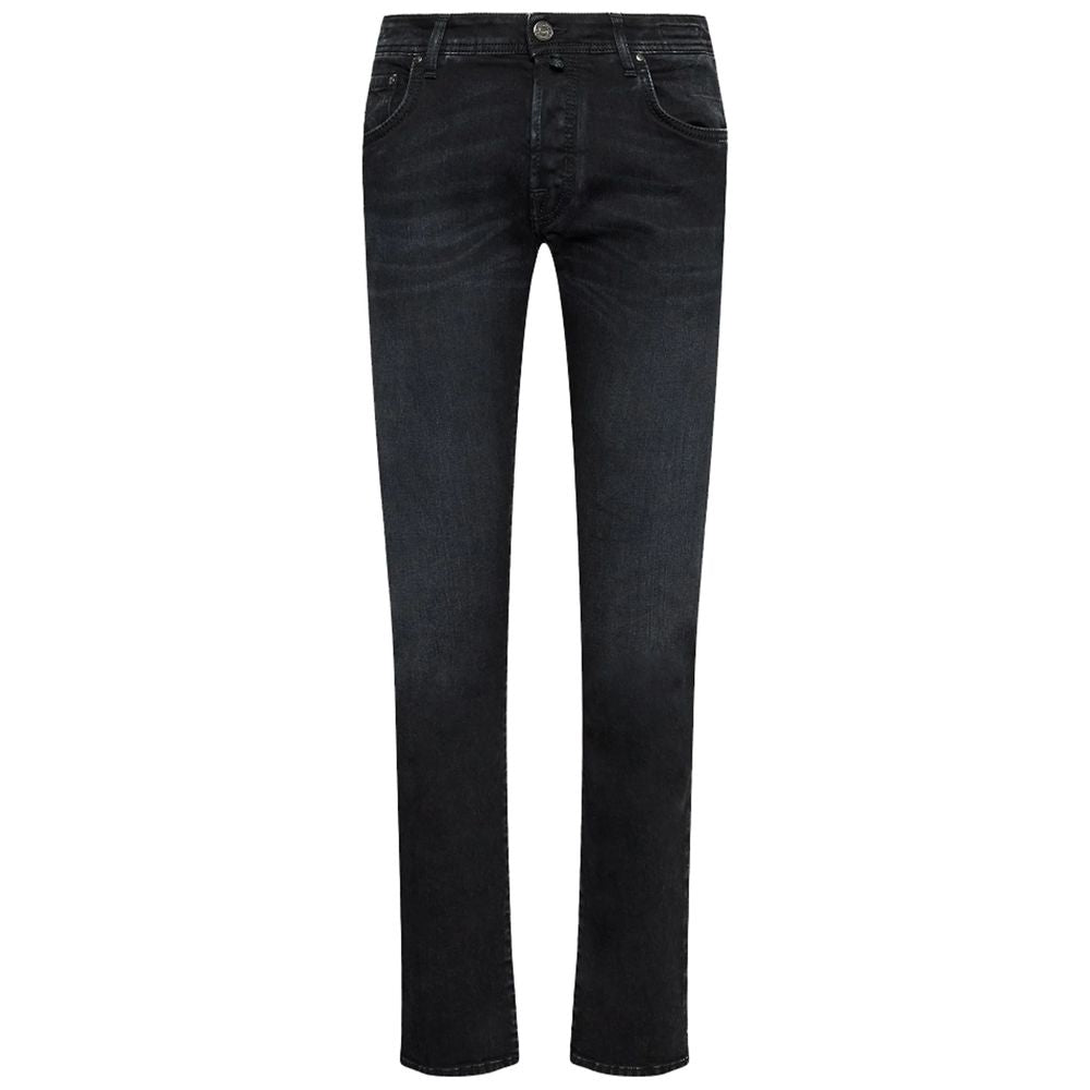 Jacob Cohen Black Cotton Jeans & Pant