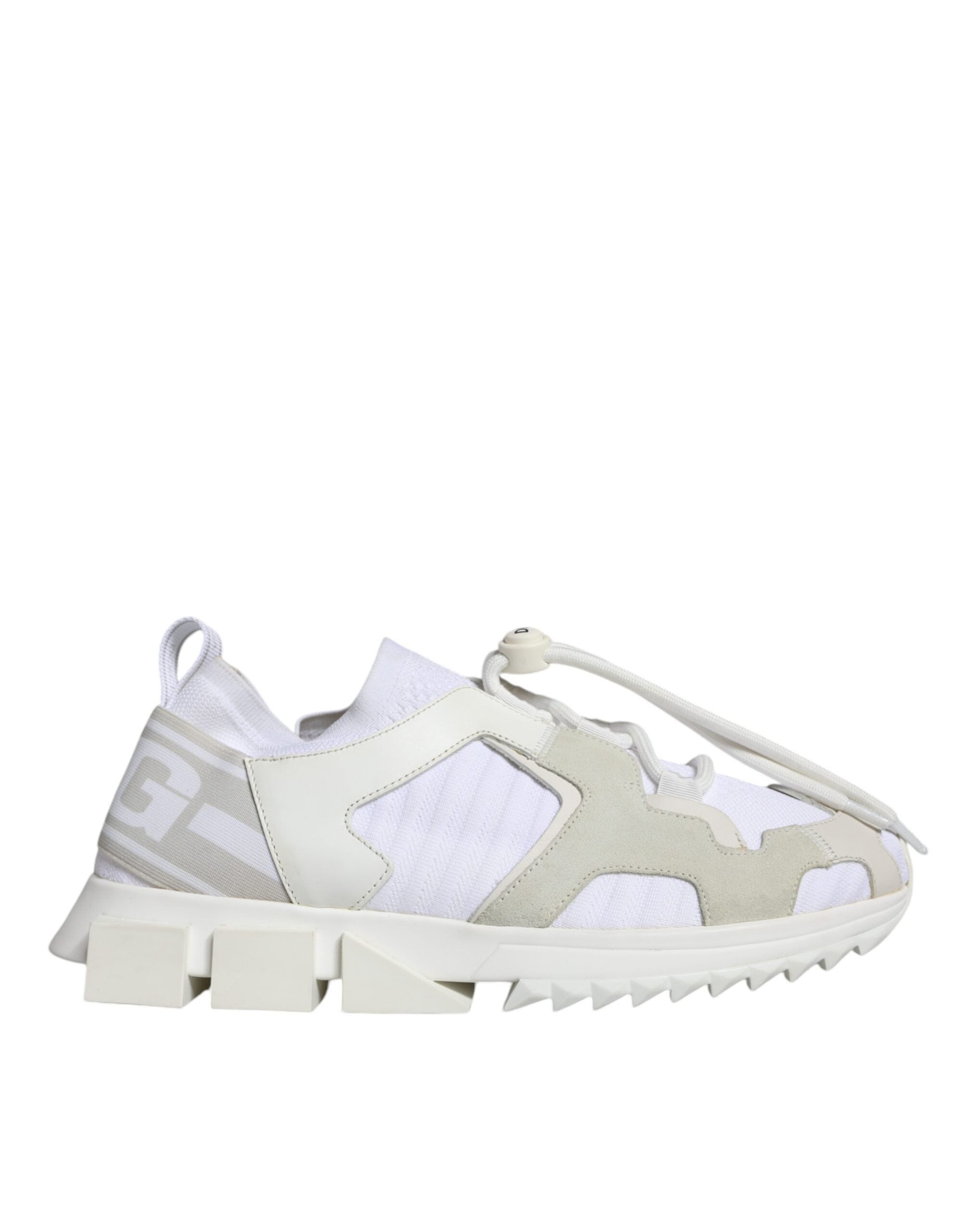 Dolce & Gabbana White Mesh Sorrento Trekking Sneakers Shoes