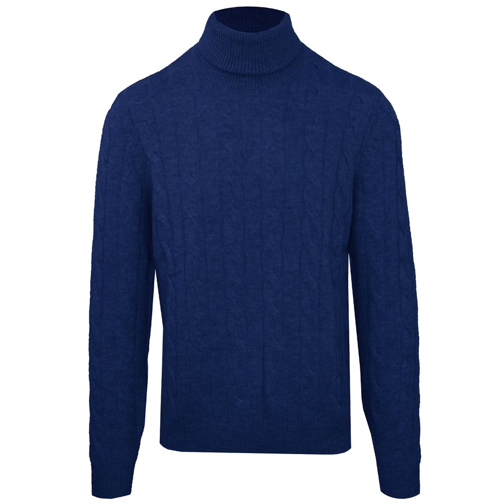 Malo Blue Wool Sweater