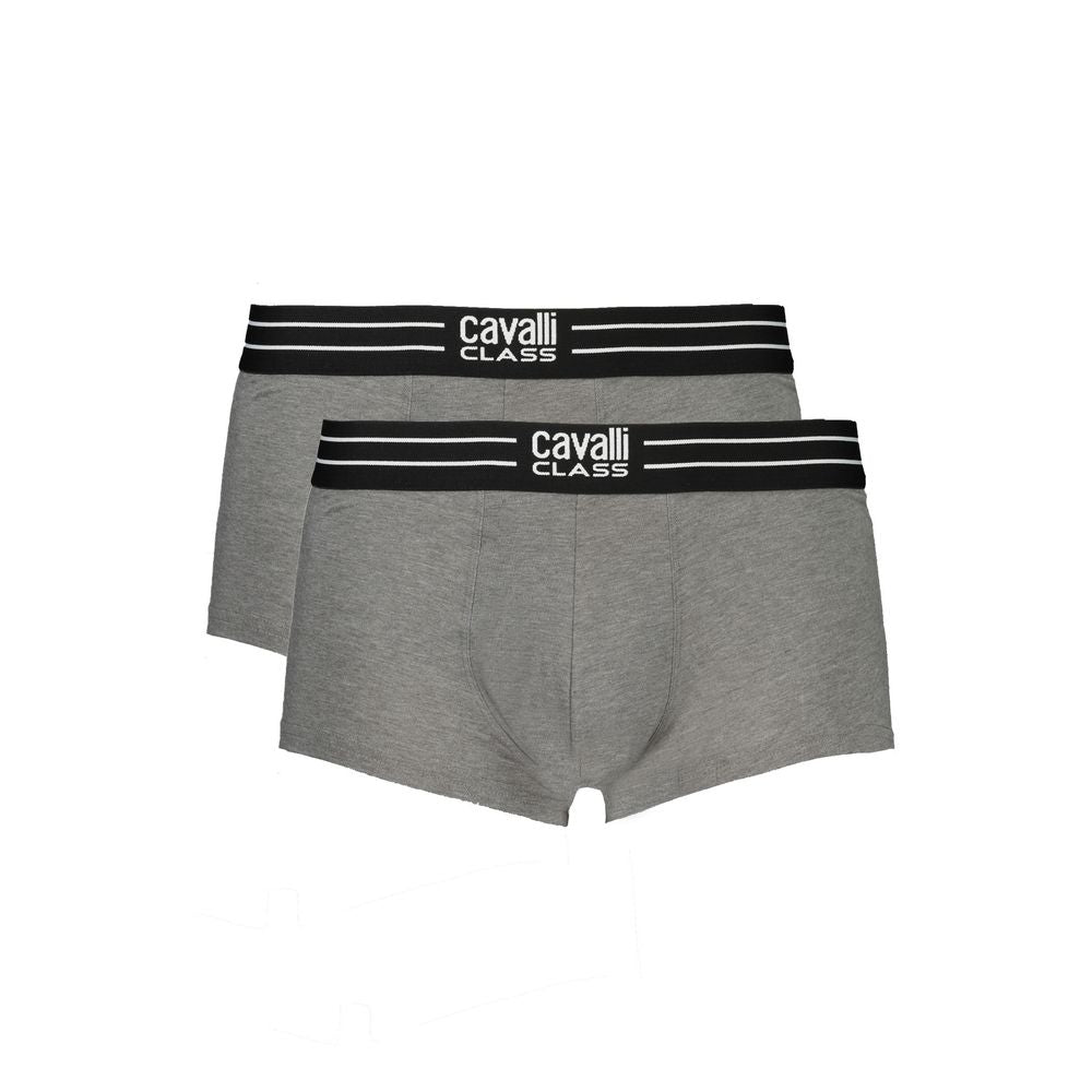 Cavalli Class Gray Cotton Men Boxer