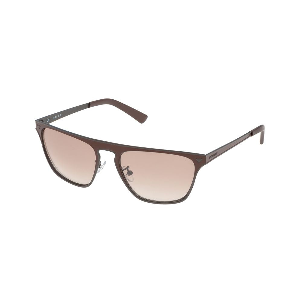 Police Gray Metal Sunglasses