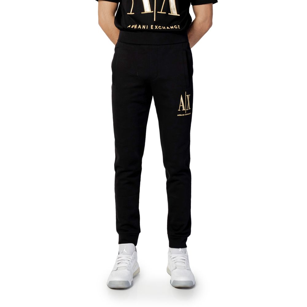 Armani Exchange Black Cotton Jeans & Pant