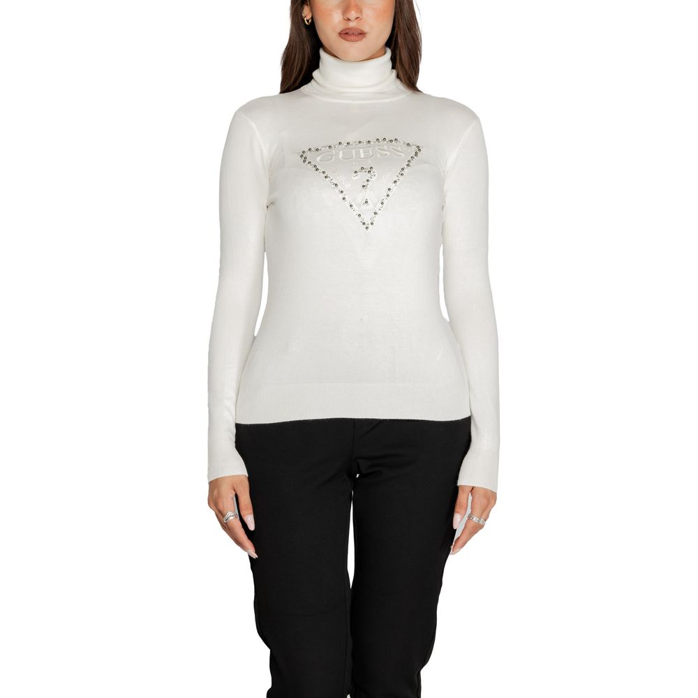 Guess White Viscose Sweater