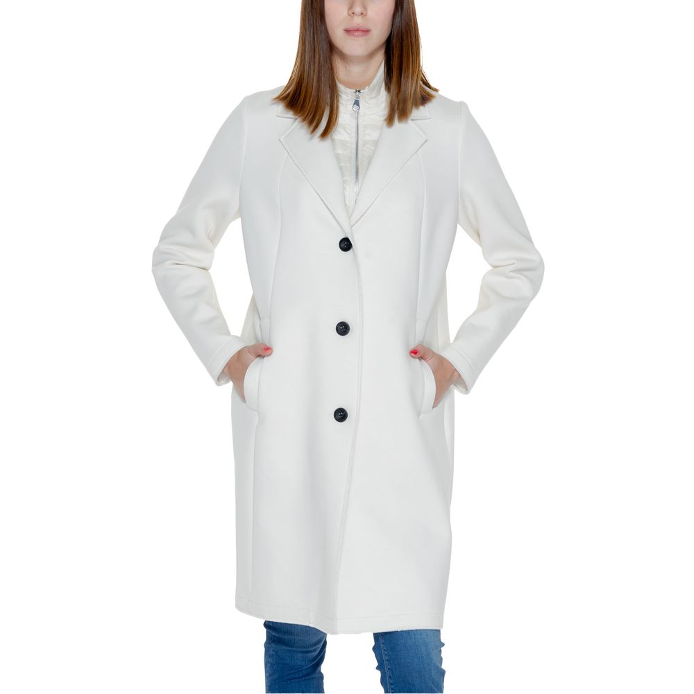 Street One White Polyester Jackets & Coat