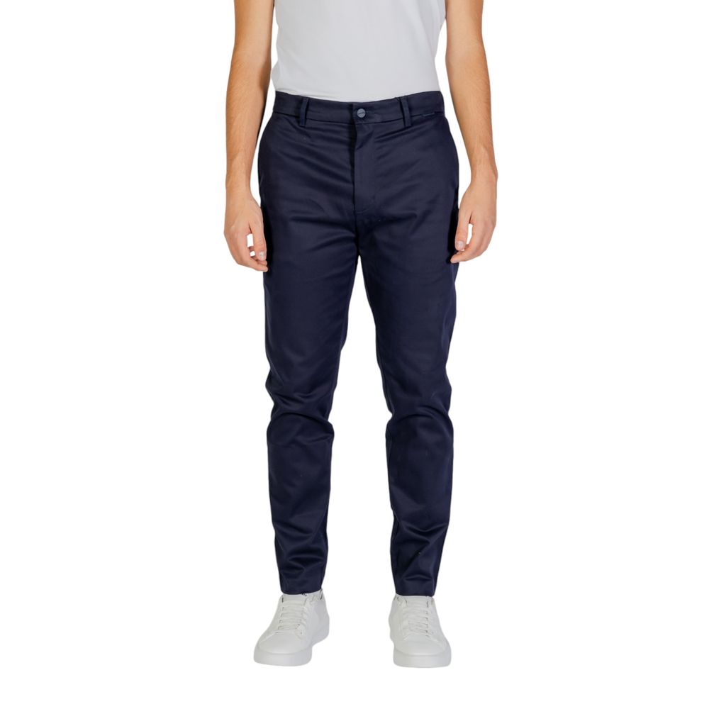 Calvin Klein Jeans Blue Cotton Rigenerato Jeans & Pant