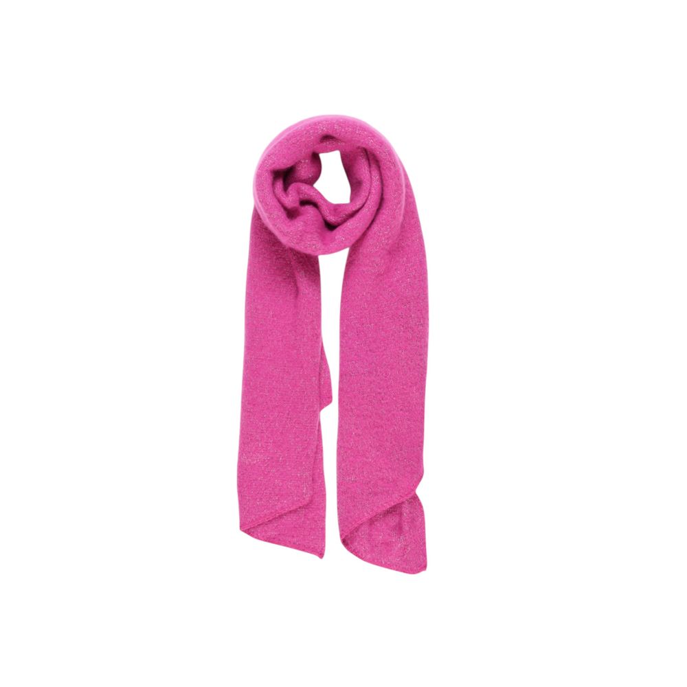 Pieces Pink Recycled Polyester Scarf