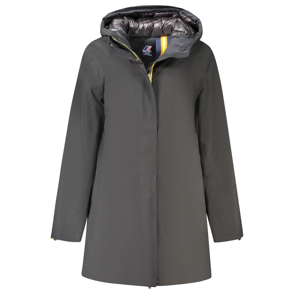 K-WAY Black Polyester Women Coat