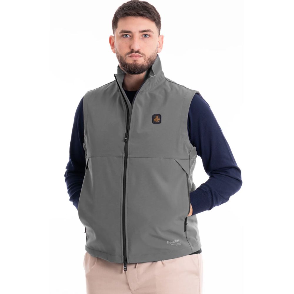 Refrigiwear Brown Polyester Men Vest