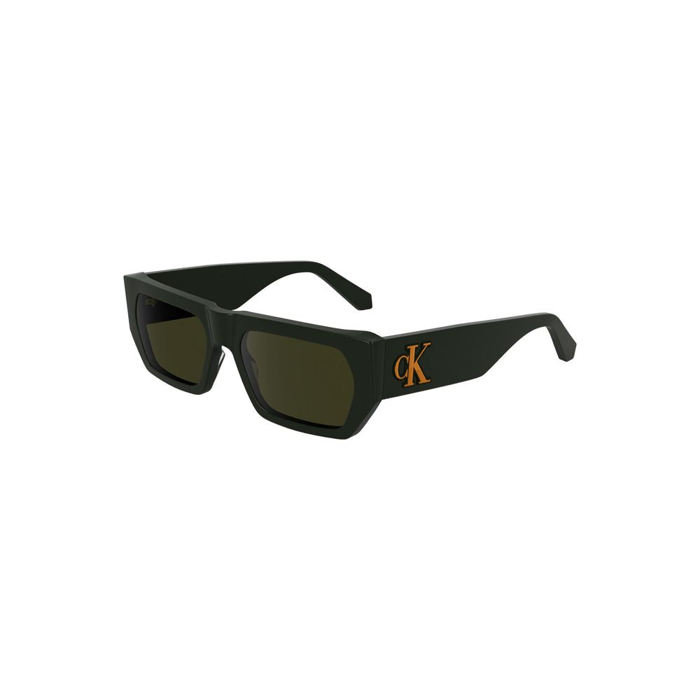 Calvin Klein Green Haircalf Men Sunglasses