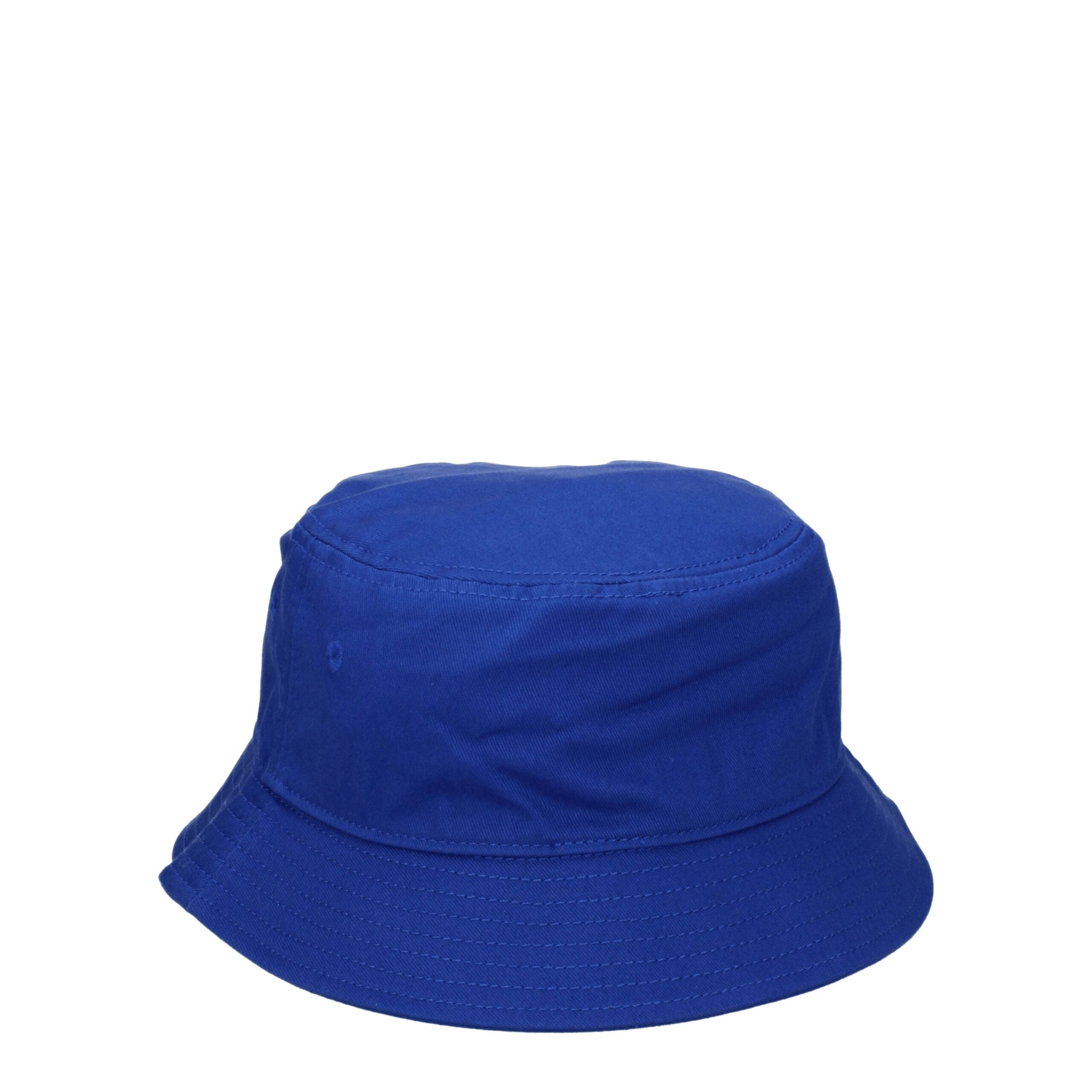 Marcelo Burlon Blue Cotton Bucket Hats