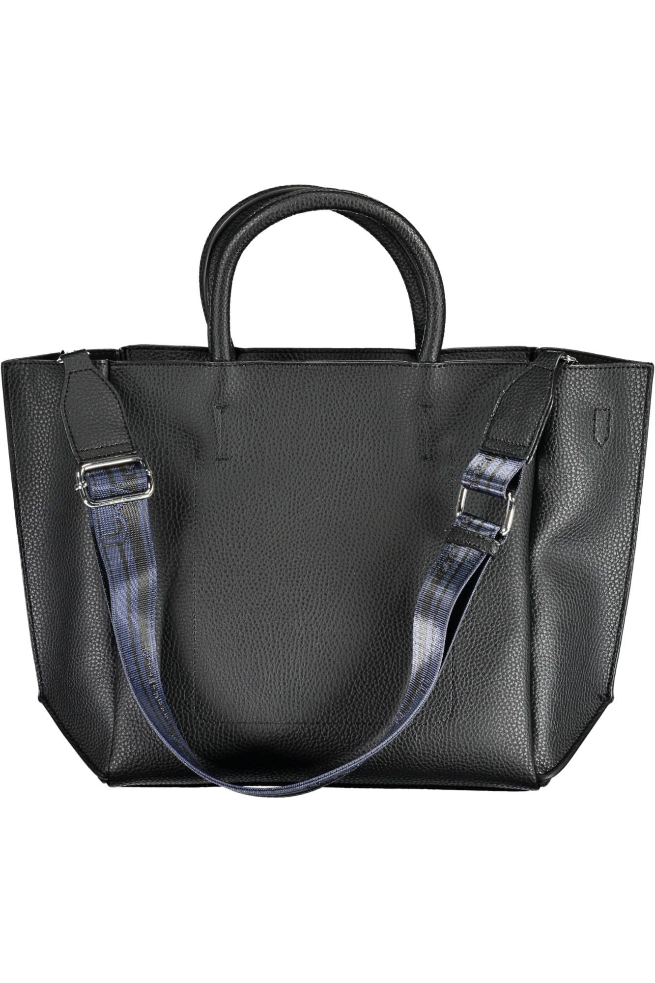 BYBLOS Elegant Black Handbag with Chic Print