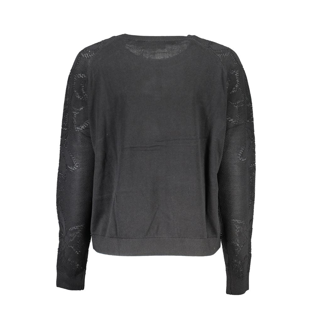 Desigual Black Cotton Sweater